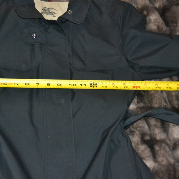 Burberry Woman's TESS Trench/Rain Coat Jacket BLACK Size 6P CUT 1695 - Picture 4 of 9